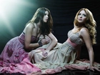 Ashley Greene, Rachelle Lefevre, Zwiewne, Pastelowe, Sukienki