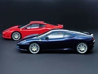 Ferrari F360, Czerwone, Niebieskie