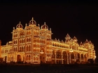 Mysore, Pałac, Indie, Światła