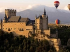 Zamek, Alkazar, Balony, Segowia, Hiszpania