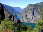 Norwegia, Góry, Rzeka, Zieleń