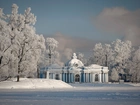 Carskie Sioło, Pałac, Letni, Park, Zima