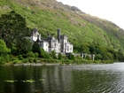 Zamek, Kylemore Abbey, Irlandia, Góry, Jezioro