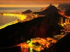 Rio de Janeiro, Brazylia, Panorama, Nocą