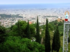 Barcelona, Hiszpania, Drzewa, Panorama