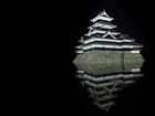 Matsumoto Castle, Nocą, Japonia, Symboliczna, Budowla