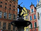 Gdańsk, Pomnik, Neptun, Fontanna
