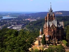 Piękna, Panorama, Miasta, Drachenburg