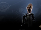 Motor, Harley-Davidson, Piękna, Blondynka