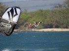 Kitesurfer, Latawiec, Deska