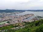 Panorama, Miasta, Bergen, Norwegia