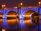 Most, Rzeka, Noc, Światła