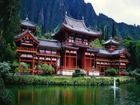 Piękny, Chiński, Pałac, Góry