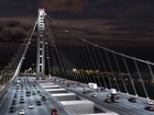 Most, Oakland Bay, Noc, Światła