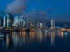 Vancouver, Nocą, Drapacze Chmur, Jacht