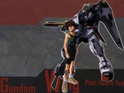 Gundam Wing, robot, człowiek, karabin