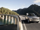 Droga, Rzeka, Most, Góry, Range Rover