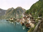 Jezioro, Góry, Zabudowanie, Hallstatt, Austria