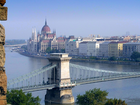 Parlament, Budapeszt, Węgry, Most, Rzeka, Dunaj, Panorama