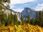 Jesień, Góry, Drzewa, Yosemite, Kalifornia