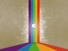 Apple, Logo, Kolorowe, Paski