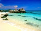 Tajlandia, Rafa, Morze, Plaża