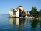 Zamek, Chillon, Montreux, Szwajcaria, Jezioro