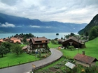 Droga, Domy, Góry, Szwajcaria