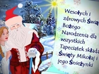 Mikołaj, Śnieżynka, Życzenia, Świąteczne