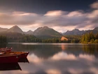 Słowacja, Góry, Tatry, Łódki