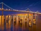 San Francisco, Oświetlony, Most, Golden Gate