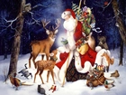 Mikołaj, Zwierzęta, Zima