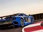Niebieski, Samochód, Tor, McLaren MP4-12C GT3