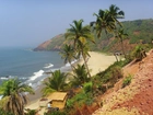 Plaża, Palmy, Goa, Indie