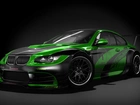 BMW, M3, GTR01, Zielono, Czarny