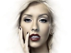 Kobieta, Twarz, Makijaż, Dłoń, Christina Aguilera