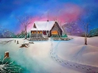 Dom, Zima, Śnieg