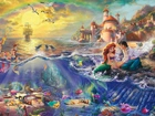 Thomas Kinkade, Disney, Mała Syrenka, Morze