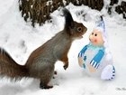 Wiewiórka, Lalka, Śnieg
