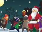 Mikołaj, Dzieci, Boże Narodzenie, Grafika