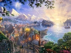 Thomas Kinkade, Disney, Pinokio, Wyspa