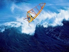 Windsurfing,deska na fali