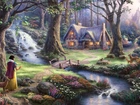 Thomas Kinkade, Disney, Śnieżka, Las