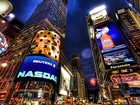 Times Square, Neony, Wieżowce, Nowy Jork