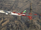Dubaj, Drapacz, Chmur, Samolot, Pasażerski