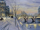 Paryż, Zimą, Obraz