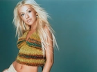 długie, blond, włosy, Christina Aguilera