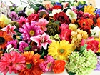 Bukiet, Kwiatów, Gerbery, Róże, Hiacynty, Lilie