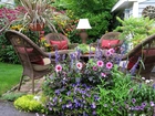 Ogród, Wypoczynek, Kwiaty