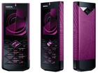 Nokia 7900, Czarna, Różowa, Przód, Tył, Boki